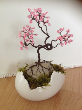 703 Perlenbaum Rosa Bonsai