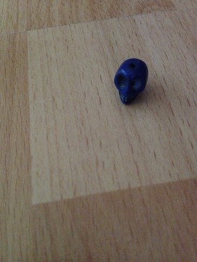 Totenkopf Klein Blau